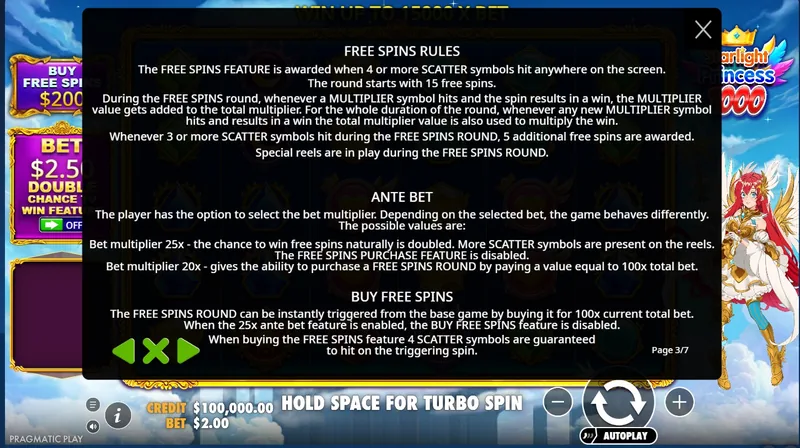 Buy Free Spins feature